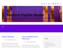 Tablet Screenshot of mediumpsychichealer.com